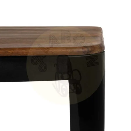 Mesa de comedor para salón marrón y negro en madera de mango y sheesham 180x90x76cm - Ixia - 612968IX - foto-secundaria-3