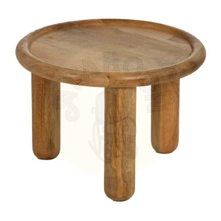 Mesita auxiliar en madera de mango natural 50x50x36cm - Ixia - 613008IX - foto-secundaria-1