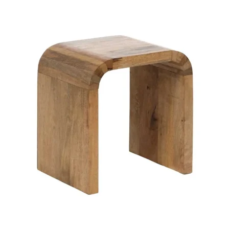 Mesita natural de madera de mango 41x30x42cm - Ixia - 613019IX - foto-blanco
