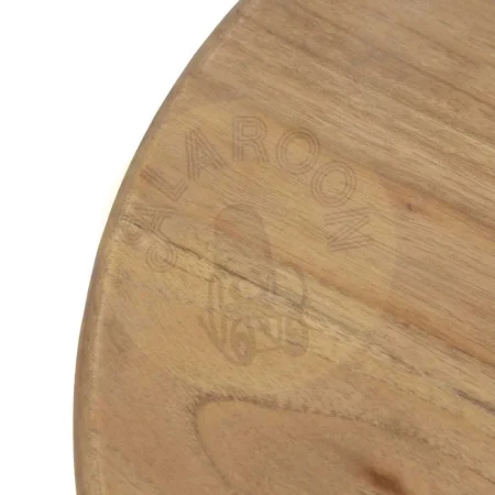 Mesa auxiliar natural en madera de mindi 40x40x55cm - Ixia - 613024IX - foto-secundaria-2