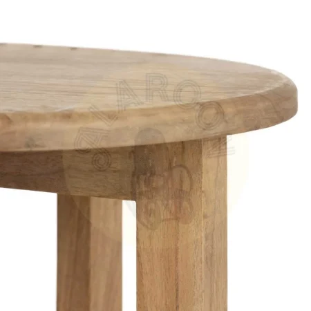 Mesa auxiliar natural en madera de mindi 40x40x55cm - Ixia - 613024IX - foto-secundaria-4