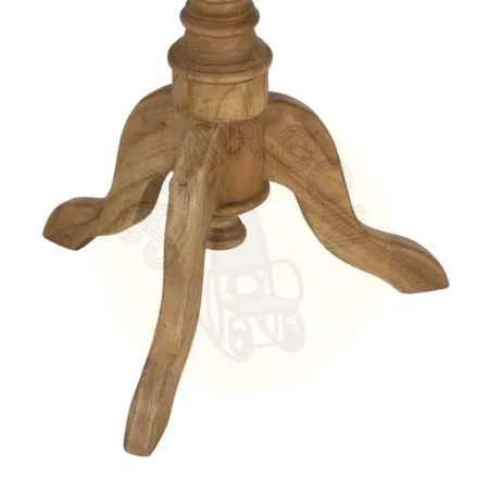 Mesa auxiliar natural de madera de mindi para salón 50x50x64cm - Ixia - 613026IX - foto-secundaria-5