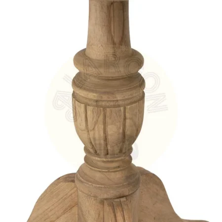 Mesa auxiliar para salón en madera de mindi acabado natural 70x70x77cm - Ixia - 613027IX - foto-secundaria-4