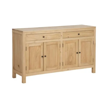 Aparador natural de madera mindi con cajones y puertas 140x40x82cm - Ixia - 613030IX - foto-blanco
