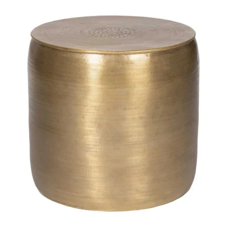 Set de 3 mesas auxiliares de metal color oro viejo 55.90x55.90x52cm - Ixia - 613043IX - foto-blanco