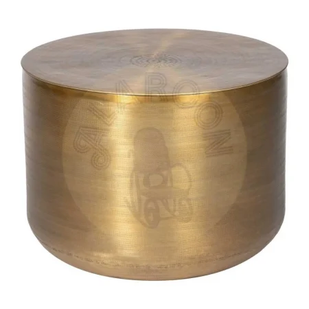 Set de 3 mesas auxiliares de aluminio acabado oro viejo aptas para almacenaje 58.50x58.50x41.90cm - Ixia - 613044IX - foto-secundaria-2