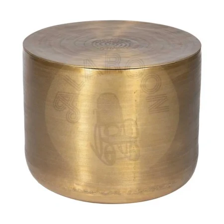 Set de 3 mesas auxiliares de aluminio acabado oro viejo aptas para almacenaje 58.50x58.50x41.90cm - Ixia - 613044IX - foto-secundaria-3