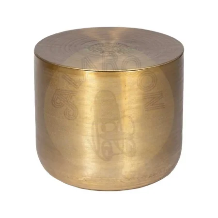 Set de 3 mesas auxiliares de aluminio acabado oro viejo aptas para almacenaje 58.50x58.50x41.90cm - Ixia - 613044IX - foto-secundaria-4