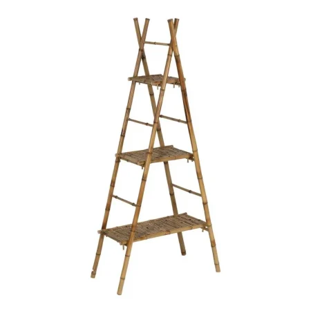 Estantería natural de bambú para decoración 78x40x165cm - Ixia - 613185IX - foto-blanco