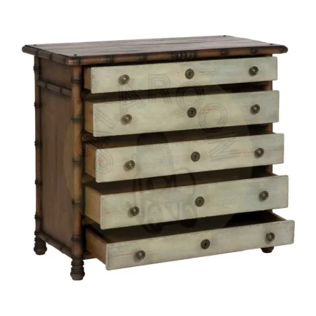 Cómoda de madera de mindi para dormitorio con cajones 95x45x85cm - Ixia - 613228IX - foto-secundaria-1