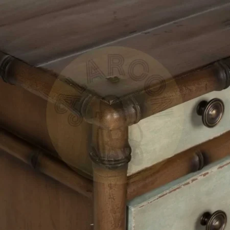 Cómoda de madera de mindi para dormitorio con cajones 95x45x85cm - Ixia - 613228IX - foto-secundaria-2