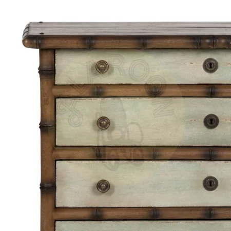 Cómoda de madera de mindi para dormitorio con cajones 95x45x85cm - Ixia - 613228IX - foto-secundaria-3