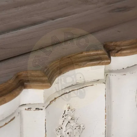 Cómoda de madera de mindi para dormitorio con cajones y patas 11cm 130x45x85cm - Ixia - 613230IX - foto-secundaria-3