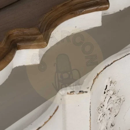 Cómoda de madera de mindi para dormitorio con cajones y patas 11cm 130x45x85cm - Ixia - 613230IX - foto-secundaria-6