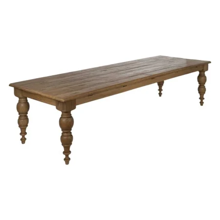 Mesa de comedor en madera de roble recuperada para salón 300x98x77cm - Ixia - 613237IX - foto-blanco
