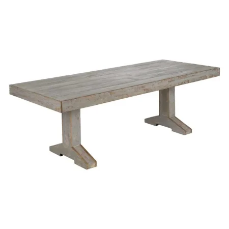 Mesa de comedor de madera reciclada para salón 220x90x76cm - Ixia - 613238IX - foto-blanco