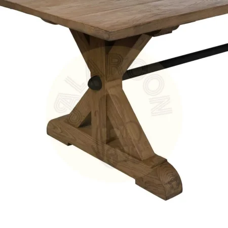 Mesa de comedor en roble recuperado con tablero 3.5cm 300x98x76cm - Ixia - 613240IX - foto-secundaria-2