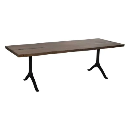 Mesa de comedor madera de suar y hierro 240x90x77cm - Ixia - 613241IX - foto-blanco