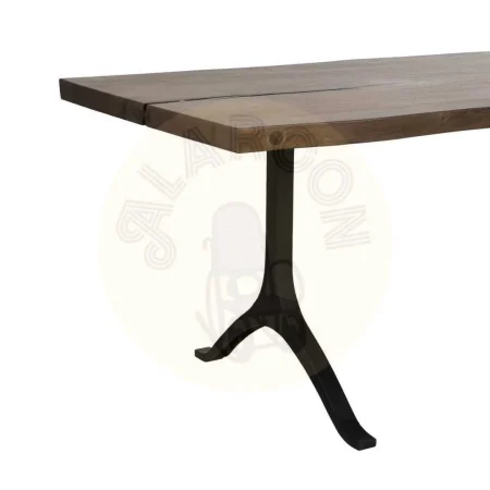 Mesa de comedor madera de suar y hierro 240x90x77cm - Ixia - 613241IX - foto-secundaria-4