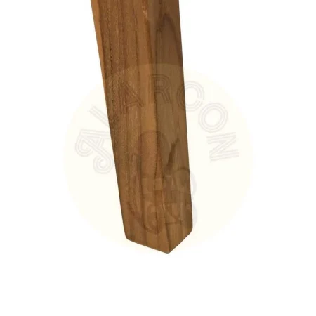 Banco de madera de teka con asiento de mendong color natural 110x40x46cm - Ixia - 613263IX - foto-secundaria-6