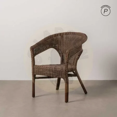 Silla apilable de ratán marrón 60x62x78cm - Ixia - 613348IX - foto-secundaria-12