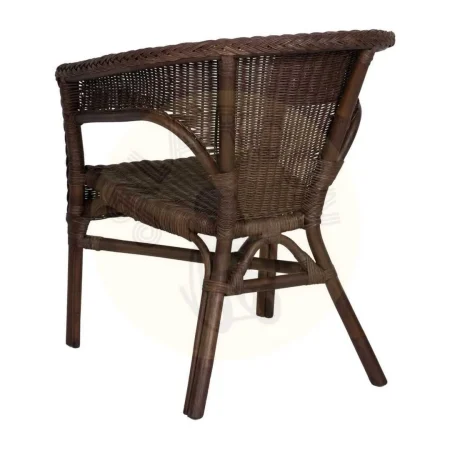 Silla apilable de ratán marrón 60x62x78cm - Ixia - 613348IX - foto-secundaria-2