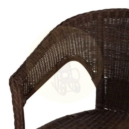 Silla apilable de ratán marrón 60x62x78cm - Ixia - 613348IX - foto-secundaria-4