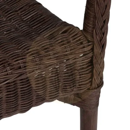 Silla apilable de ratán marrón 60x62x78cm - Ixia - 613348IX - foto-secundaria-7