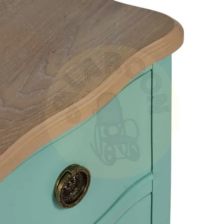 Mesita turquesa de madera con cajones 80x38x65.50cm - Ixia - 613460IX - foto-secundaria-5