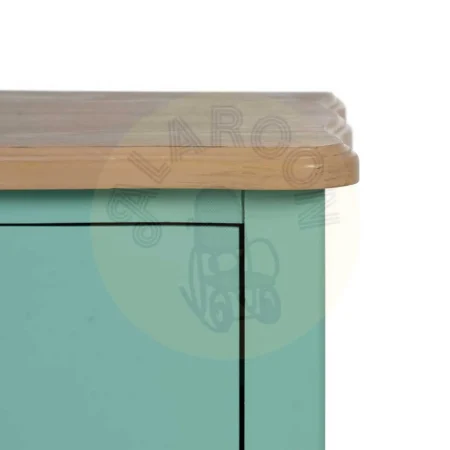Mesita turquesa de madera con cajones 80x38x65.50cm - Ixia - 613460IX - foto-secundaria-6