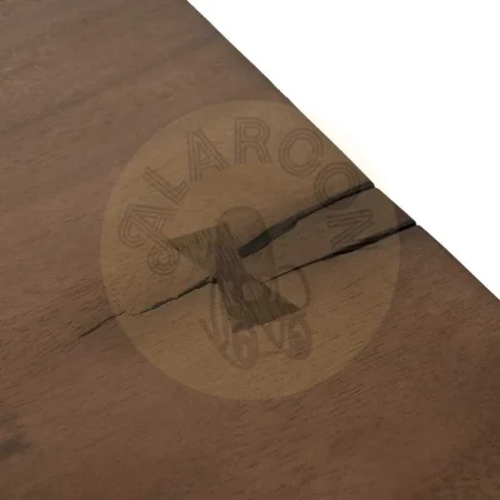Mesa de comedor para salón en madera de suar con patas de hierro 300x90x77cm - Ixia - 613481IX - foto-secundaria-2