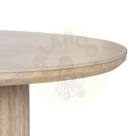 Mesa de centro beige con sobre de piedra sinterizada y patas en MDF 120x60x46cm - Ixia - 613516IX - foto-secundaria-3