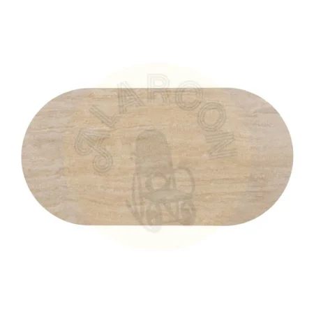 Mesa de centro beige con sobre de piedra sinterizada y patas en MDF 120x60x46cm - Ixia - 613516IX - foto-secundaria-6