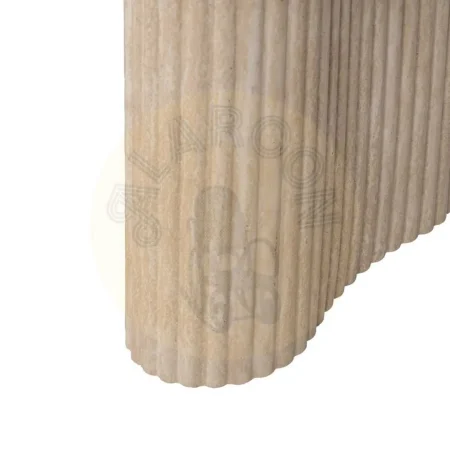Mesa de centro beige con sobre de piedra sinterizada y patas en MDF 120x60x46cm - Ixia - 613516IX - foto-secundaria-7
