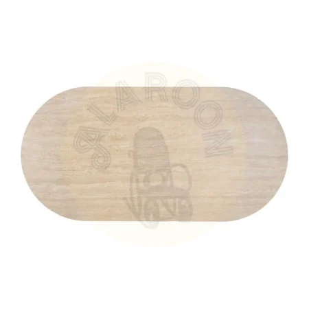 Mesa de comedor beige piedra con sobre de piedra sinterizada y patas en MDF y papel 180x90x76cm - Ixia - 613520IX - foto-secundaria-6