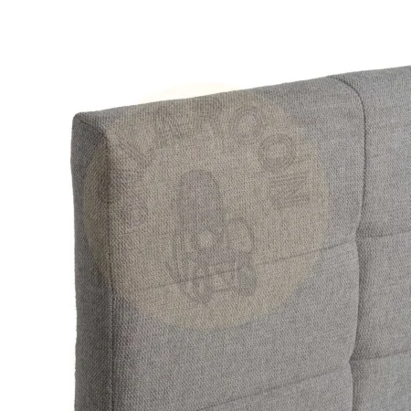 Cabecero tapizado en tejido gris con relleno de foam y estructura de madera contrachapada 160x8x100cm - Ixia - 613523IX - foto-secundaria-1