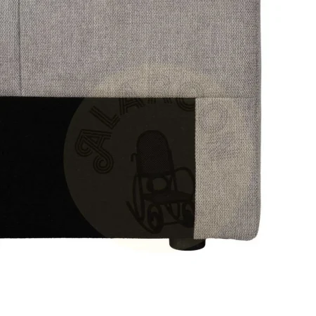 Cabecero tapizado en tejido gris con relleno de foam y estructura de madera contrachapada 160x8x100cm - Ixia - 613523IX - foto-secundaria-3