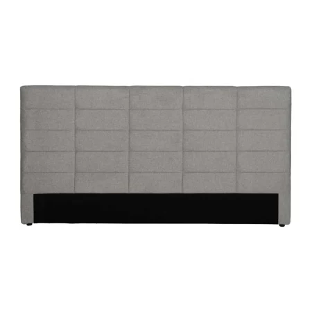 Cabecero tejido gris con relleno foam y estructura en madera contrachapada 190x8x100cm - Ixia - 613524IX - foto-blanco