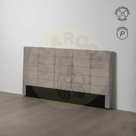 Cabecero tejido gris con relleno foam y estructura en madera contrachapada 190x8x100cm - Ixia - 613524IX - foto-secundaria-6