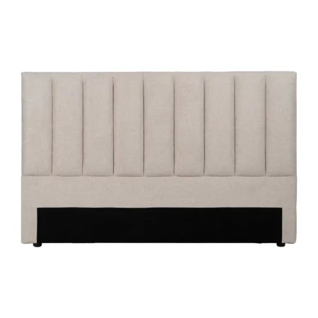 Cabecero tapizado en tejido beige con relleno de espuma 160x8x100cm - Ixia - 613525IX - foto-blanco