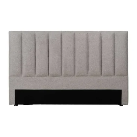 Cabecero tapizado gris en tejido 95% poliéster 5% nylon con relleno de espuma y estructura en madera contrachapada 160x8x100cm - Ixia - 613527IX - foto-blanco