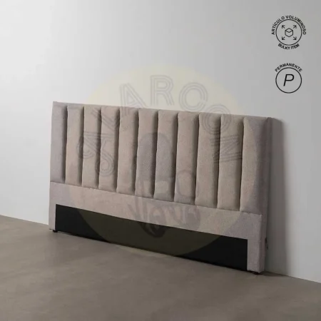 Cabecero tapizado en tejido gris para dormitorio 190x8x100cm - Ixia - 613528IX - foto-secundaria-5
