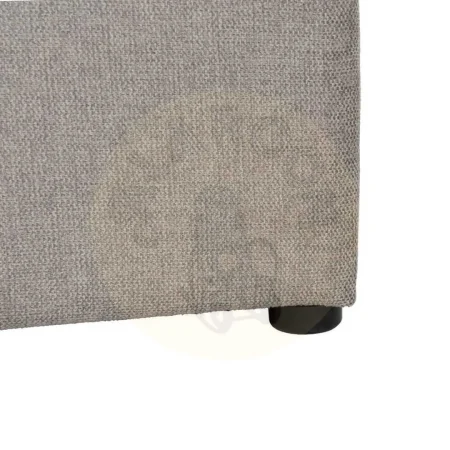 Cama tapizada gris para colchón con estructura de madera contrachapada y relleno de foam 191x212x113cm - Ixia - 613532IX - foto-secundaria-9