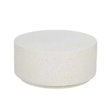 Mesa de centro blanca de fibra de magnesio apta para exterior 90x90x40cm - Ixia - 613544IX - foto-blanco