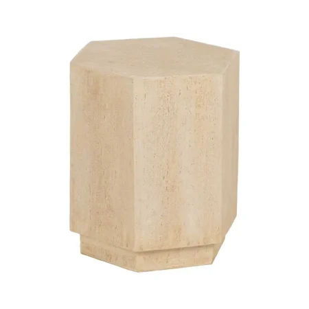Mesa auxiliar beige de magnesio 41.50x36.50x46.50cm - Ixia - 613556IX - foto-blanco