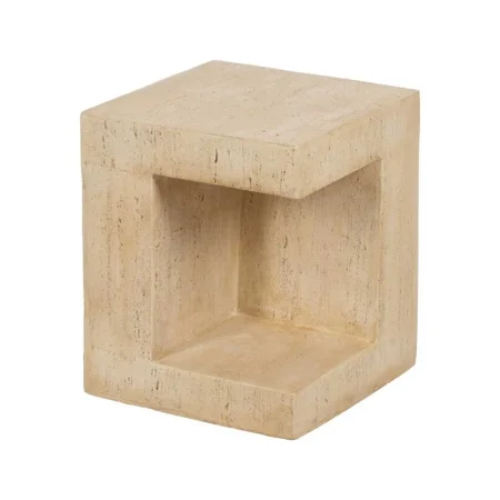 Mesa auxiliar beige de magnesio 38.50x38.50x46cm - Ixia - 613557IX - foto-blanco