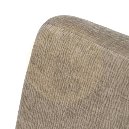 Sillón beige tapizado en tejido poliéster con estructura en plywood y patas en madera de caucho 74x76x85cm - Ixia - 613614IX - foto-secundaria-5