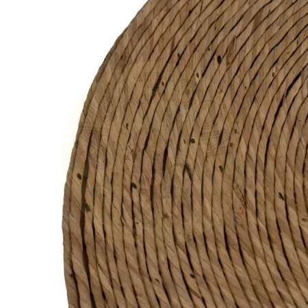 Mesa auxiliar para salón de cuerda y fibra natural estilo ratán 49x49x58cm - Ixia - 613622IX - foto-secundaria-2