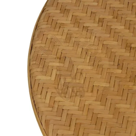 Mesa de centro natural en bambú para salón 61x61x46cm - Ixia - 613624IX - foto-secundaria-1