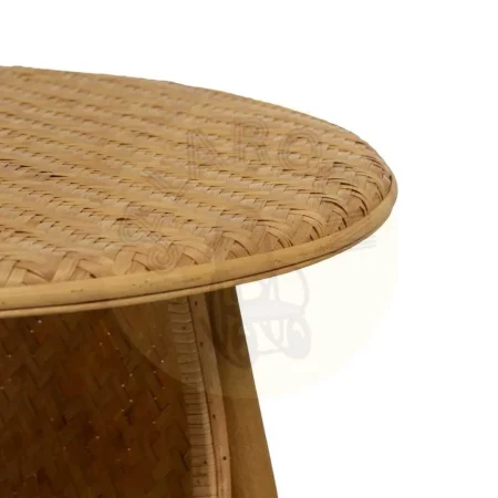Mesa de centro natural en bambú para salón 61x61x46cm - Ixia - 613624IX - foto-secundaria-3